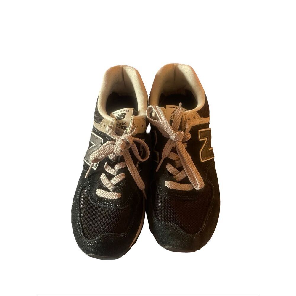 New Balance Unisex Black 574 Core Pack Sneakers Shoes Size 8 Womens 6.5 Mens